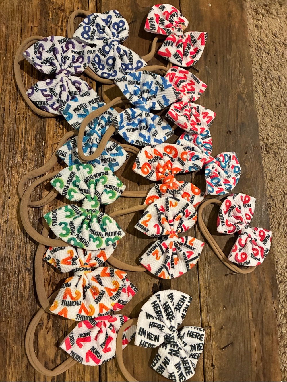 Assorted Kids Bow Headbands - Multi Color